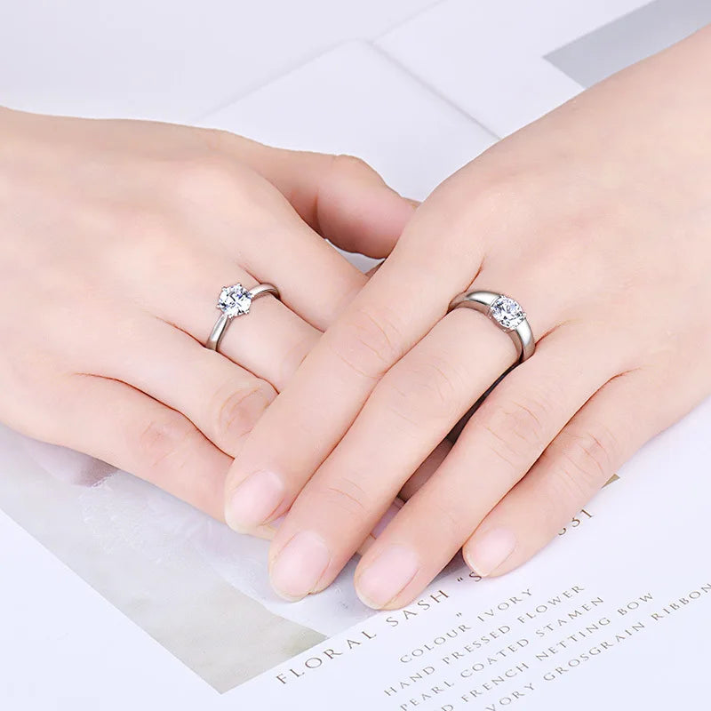 Classic Couple Rings, Trendy Wedding Lover's Ring Jewellery