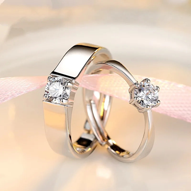 Classic Couple Rings, Trendy Wedding Lover's Ring Jewellery