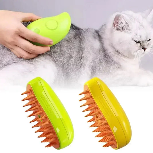 Cat Dog Steamy Brush 3 In 1 Electric Spray, Hair Removal Combs