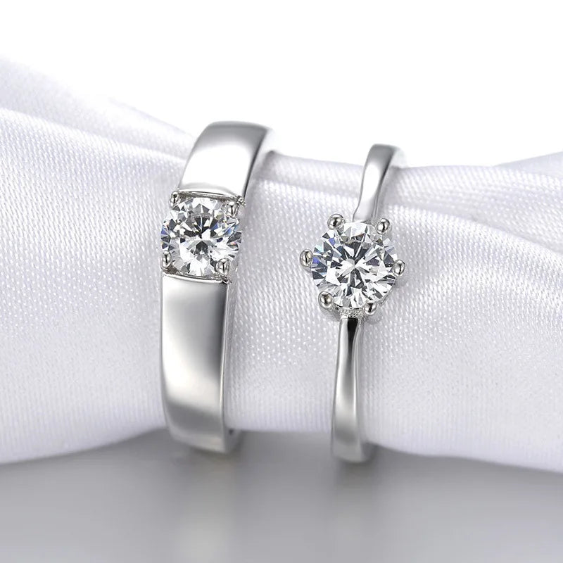 Classic Couple Rings, Trendy Wedding Lover's Ring Jewellery